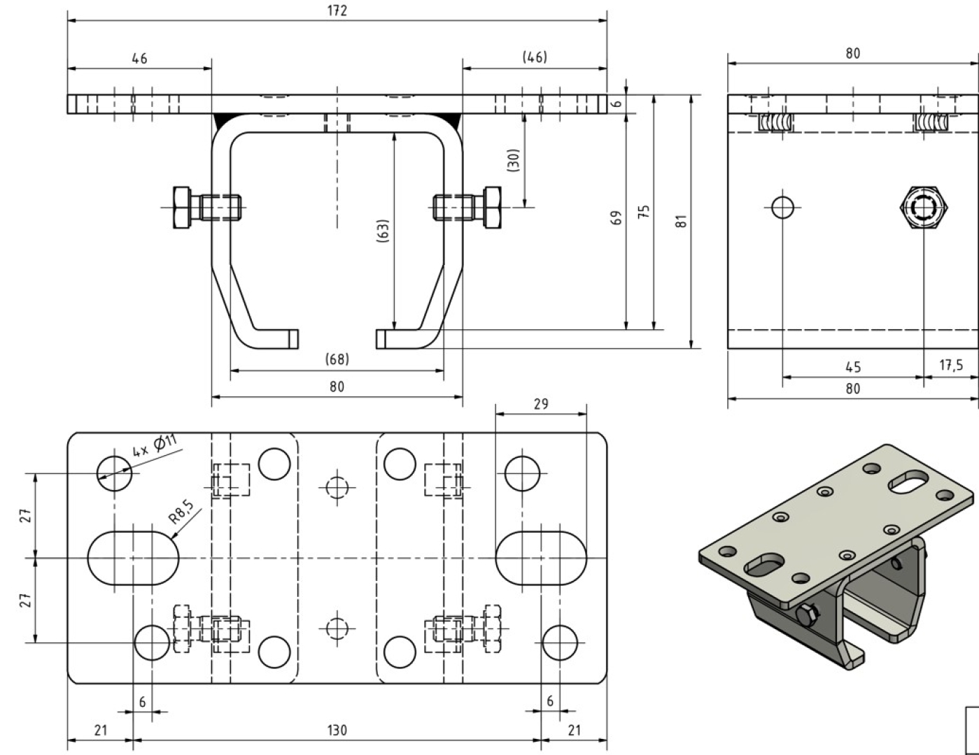 Deckenbefestigung Gr. 3 MEA 10333060